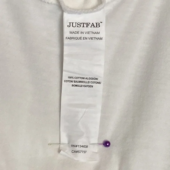 JUSTFAB Dress-NWT-Young Women Sz-S- Versatile White Beach/Pool/Robe/Coverup/Maxi - Picture 12 of 12